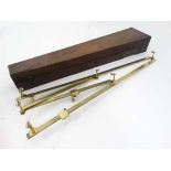 Science and Technology : a 19 th C Georgian / late Regency Pantograph with mahogany case ,