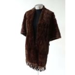 Vintage Retro : a Fur stole / Wrap labelled ' J. W. Higg & Son , Forest Gate, London '