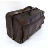 A late 19thC Gentleman's travelling case of Gladstone bag style , By M Wurzl & Sohne . 21" long