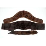 Two vintage mink? wraps/stoles together with a  fox fur collar CONDITION: Please Note -  we do not