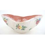 A Maling Lusterware floral design quatrefoil shaped deep bowl . Stamped to base. 4 1/2'' high.