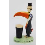 Carlton - Ware Ltd Stoke on Trent  : An adverting Guinness table lamp formed as a Toucan and a