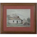 William J Gribble 1873
Watercolour
' A Welsh Cottage '
Titled and inscribed under, initialled