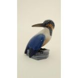 A B&G Bing Grondahl Copenhagen porcelain figure of a Kingfisher. Number 1619. Marked to base. 4 1/