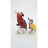A Beswick model of a cockatoo number 1180 with impressed Beswick mark to base. 8 1/4'' high.