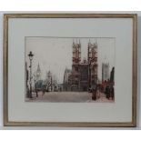 CT Winter after Edward King XX
Etching in colours
' Westminster '
Signed by both lower and bears