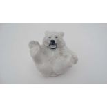 A Royal Copenhagen porcelain polar bear cub. Number 247. Factory stamp to base. 3'' high
 CONDITION: