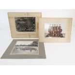Militaria : An assortment of three pre WWI military photographs , comprising a group shot of