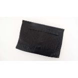 Vintage handbag : A black snakeskin clutch bag with suede lining 10" long  CONDITION: Please Note -