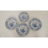 A set of 3 '' Devon '' Pattern Minton & Boyle dinner plates together with a matching fruit plate.