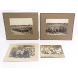 Militaria : A collection of WWI Military photographs , to include an unusual photo of a platoon of