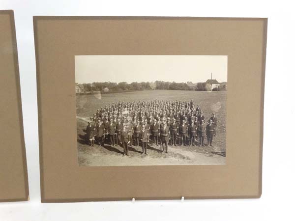 Militaria : A collection of WWI Military photographs , to include an unusual photo of a platoon of - Image 2 of 16