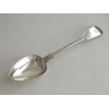 Channel Islands Silver : A Jersey silver fiddle pattern tablespoon marked TDG Thomas De Gruchy c.