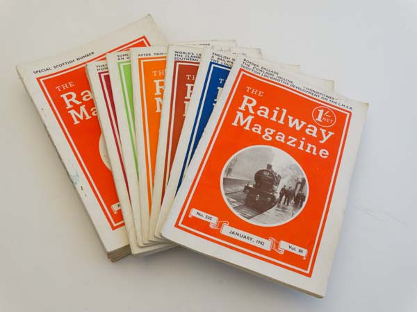 16 copies of Railway magazine for the years 1941 and 1942. With 8 of the 12 editions from 1941 and