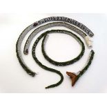 Militaria : A beadwork snake , marked ' Turkish Prisoner 1917 '   CONDITION: Please Note -  we do