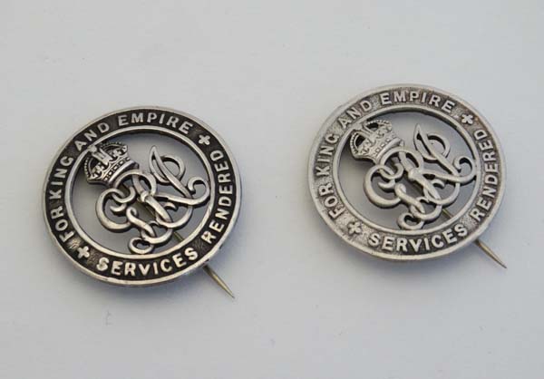 WWI  :  Two silver commemorative ' War Badges ' , numbered 491471 & 513032 , together with copies of - Image 3 of 3