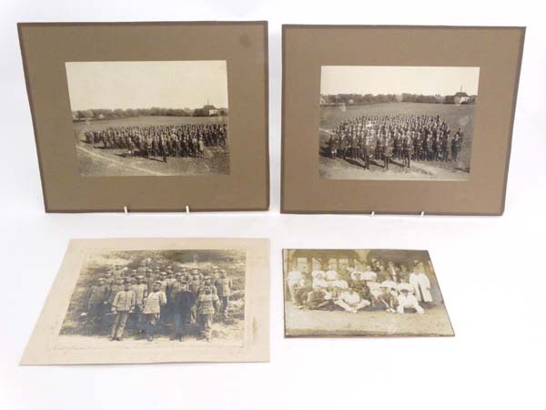 Militaria : A collection of WWI Military photographs , to include an unusual photo of a platoon of - Image 5 of 16