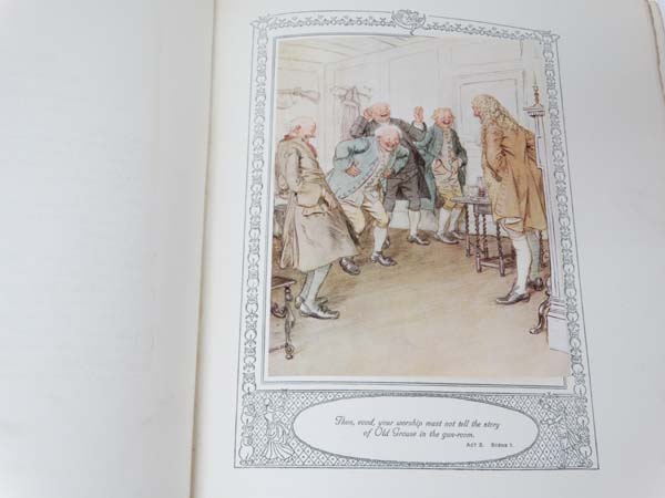 Book - ' She stoops to conquer; The mistakes of a night ' by Oliver Goldsmith. Illustrations by Hugh - Image 5 of 6