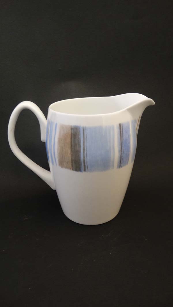 Vintage Retro : Shelley  Aegean 14283 pattern, a bone china coffee set comprising : coffee pot, - Image 8 of 14