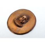 Gaetano Rovinl (1894-1896 )
Electrotype Copper oval relief 
Probably a grandchild of Queen