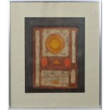 E Sartorius ? XX,  
Limited edition print 8/100,
'1968 ' abstract,
Signed and numbered in pencil