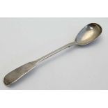 A Victorian fiddle pattern mustard spoon. Hallmarked London 1838 maker Charles Boyton  5 1/4"