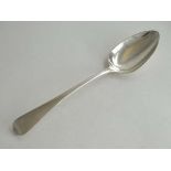 A Geo IV silver Old English pattern tablespoon hallmarked London 1825 maker William Seaman 8 3/4"