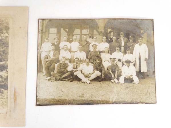 Militaria : A collection of WWI Military photographs , to include an unusual photo of a platoon of - Image 16 of 16