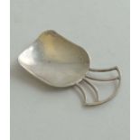 A silver caddy spoon hallmarked London 1991 maker EVS 2 1/2" long (14g) CONDITION: Please Note -  we