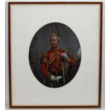 Militaria : A late Victorian portrait of a General of the British Army , in dress uniform with