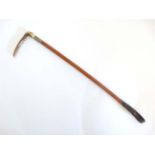 Child's Hunting Whip : An antler ended Malacca shafted Child's hunting whip 20 1/2" long