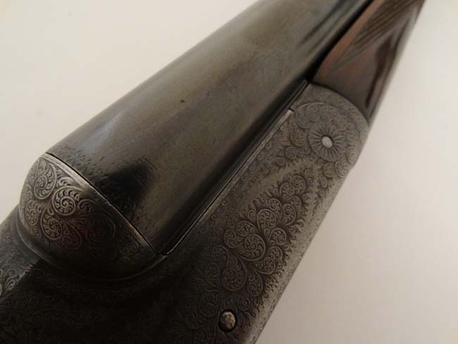 Shotgun : A best E M Reilly , London 12 bore boxlock ejector (BLE) side by side shotgun , double - Image 5 of 8