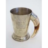 Golf :  Calcutta Golf Challenge Cup ( Replica ) - An E.P.N S cup of tapering cylindrical form with