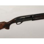 Shotgun : A Remington , USA 1187 Premier Light Contour 12 bore semi - automatic  ( three shot ,