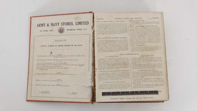 Books: Two volumes of the '' Army & Navy Stores Limited; General Price List 1939-40 '' Number 104. - Image 5 of 7