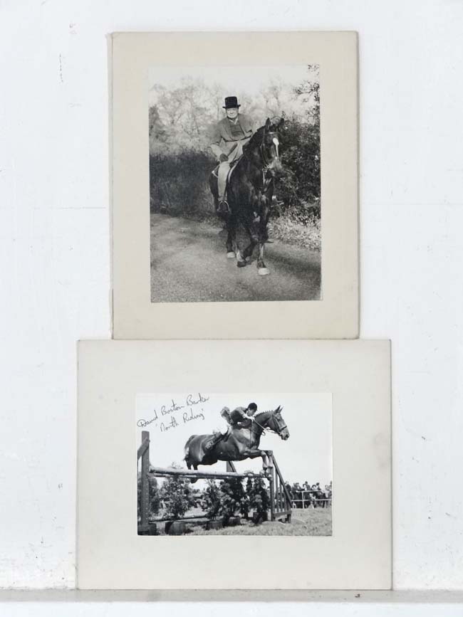 Sporting Photographs
David Boston Barker on 'North Riding' ( North Riding was ridden at he