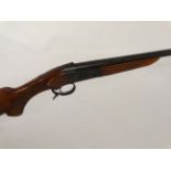 Shotgun : A Baikal , Russia IJ18 12 bore single barrel shotgun , 15 1/4" chequered pistol grip beech