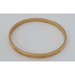 A 15ct gold bangle maker HG&S Chester  CONDITION: Please Note -  we do not make reference to the