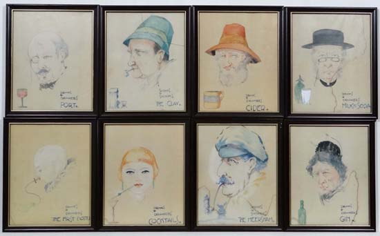 XX cartoons circa 1930
Watercolours
' Drinks & Drinkers ' to include :
' Guinness '
' Scotch '
' - Image 4 of 5