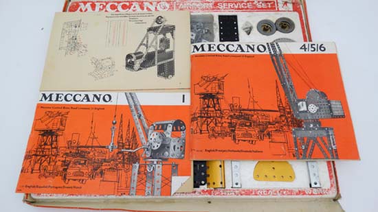 A Meccano Number 4 Airport Service Set. In Original box. To include c1960s Meccano Instruction - Image 2 of 4