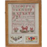 WWI : Two silk postcards featuring the flags of the Allied and Axis powers , together with an