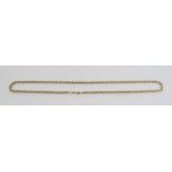 A 9ct gold ropetwist chain necklace 7" long  CONDITION: Please Note -  we do not make reference to