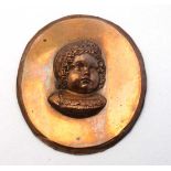 Gaetano Rovinl (1894-1896 )
Electrotype Copper oval relief 
Probably a grandchild of Queen