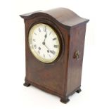 Maple & Co Bracket Clock : a 15" high with 8 day signed movement striking on a coiled gong, with a 6