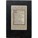 Illuminated Manuscript ;
Sydney Farnsworth 1908
A poem
With gold, blue , red and white
14 1/2 x 9