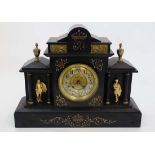 Classical Slate cased Clock : an 8 Day c