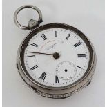 Silver Pocket Watch  : a J G Graves , Sheffield ' The " Express " English Lever ' HM silver