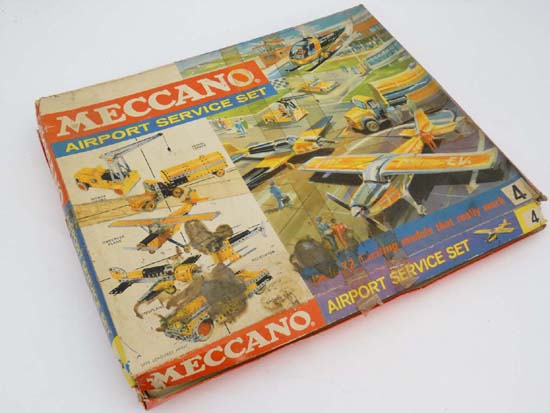 A Meccano Number 4 Airport Service Set. In Original box. To include c1960s Meccano Instruction - Image 3 of 4
