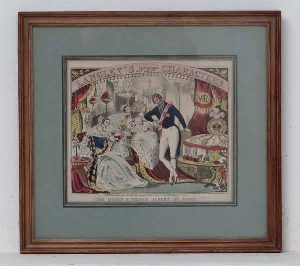 J.B. Fairburn XX,
Hand coloured wood engraving (Rare),
' The Queen & Prince Albert at Home. - Image 3 of 6