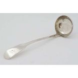 A Scottish Geo IV HM silver ladle Edinburgh 1824 maker Andrew Wilkie (28g) CONDITION: Please Note -